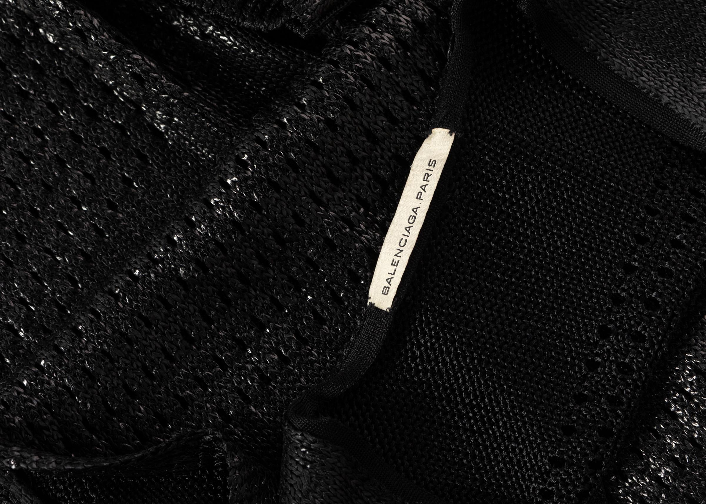 Balenciaga Paris Black Knit Sweater Dress 2