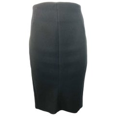 PRADA Black Flare Midi Skirt Size 40 For Sale at 1stDibs | black flare ...