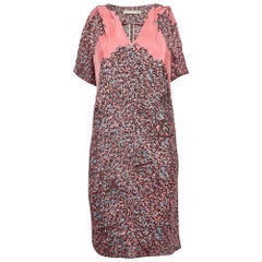 Mini robe sans manches Balenciaga Paris rose imprimée S