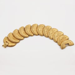 Balenciaga Paris Bracelet vintage doré et texturé