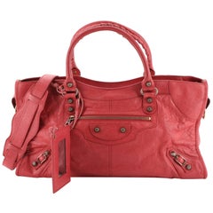 Balenciaga Part Time Giant Studs Bag Leather