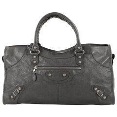 Balenciaga Part Time Giant Studs Handbag Leather
