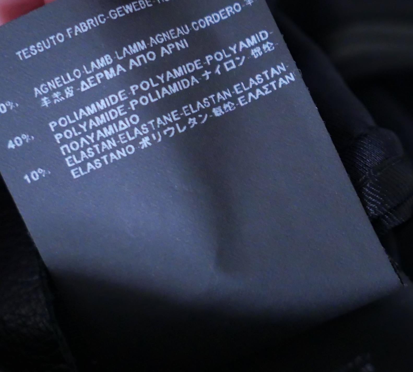 Balenciaga Patch Pocket Black Leather A-Line Dress 3