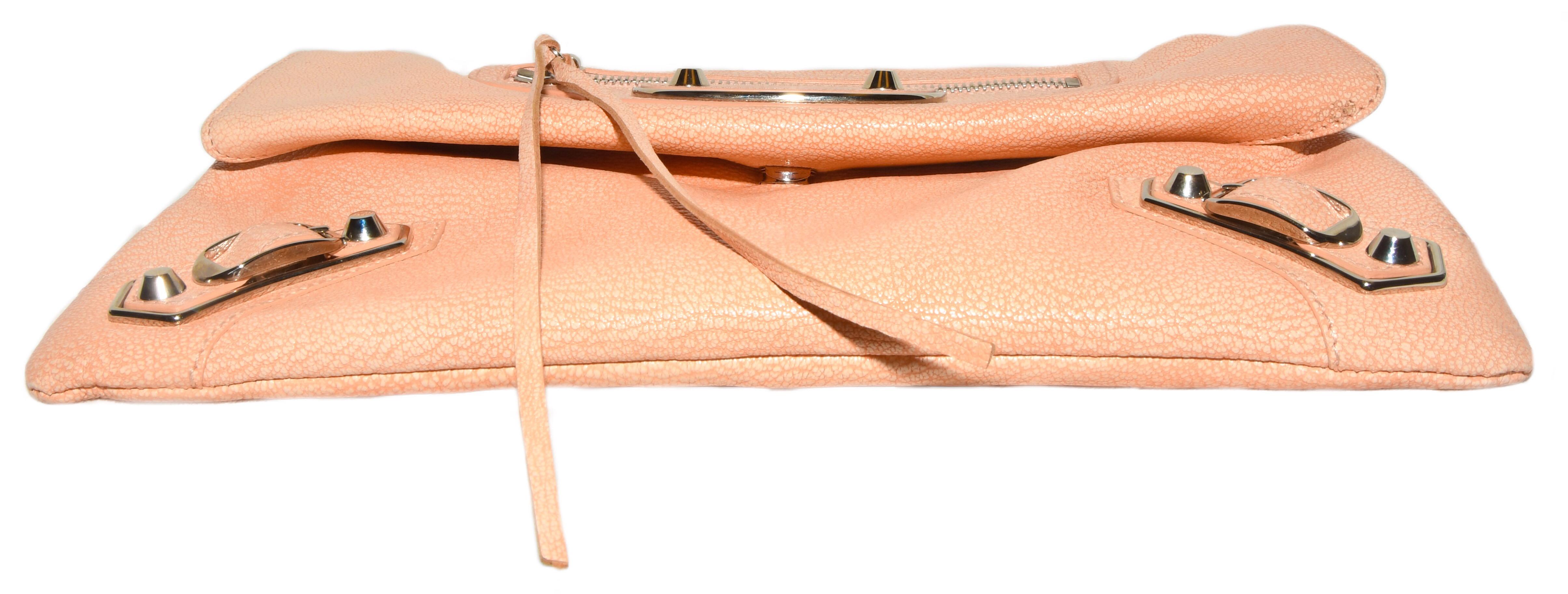 Women's Balenciaga Peach Pebble Leather 