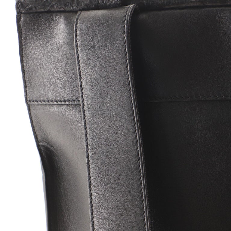 Python Nylon Backpack Balenciaga Phileas Backpack Python and Leather at 1stDibs