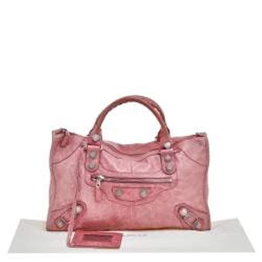 Balenciaga Pink Agneau Leather GSH Work Tote 2