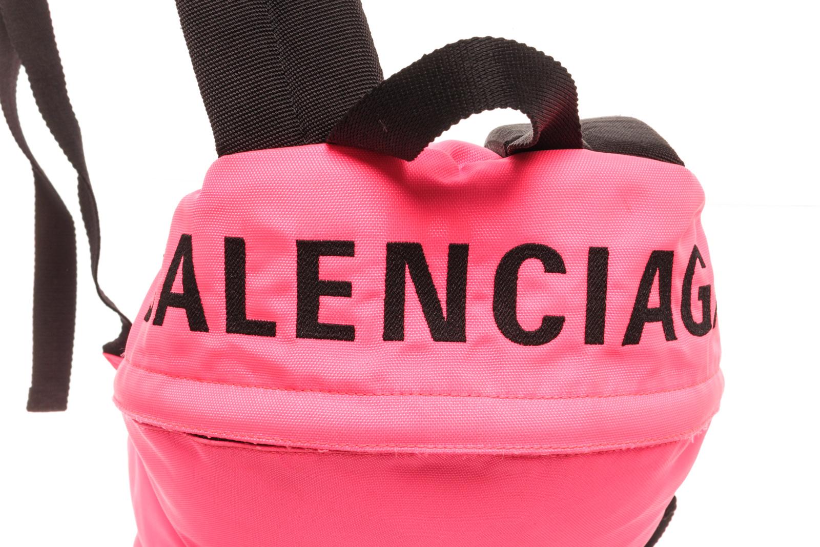 Balenciaga Pink Canvas Mini Backpack For Sale 1