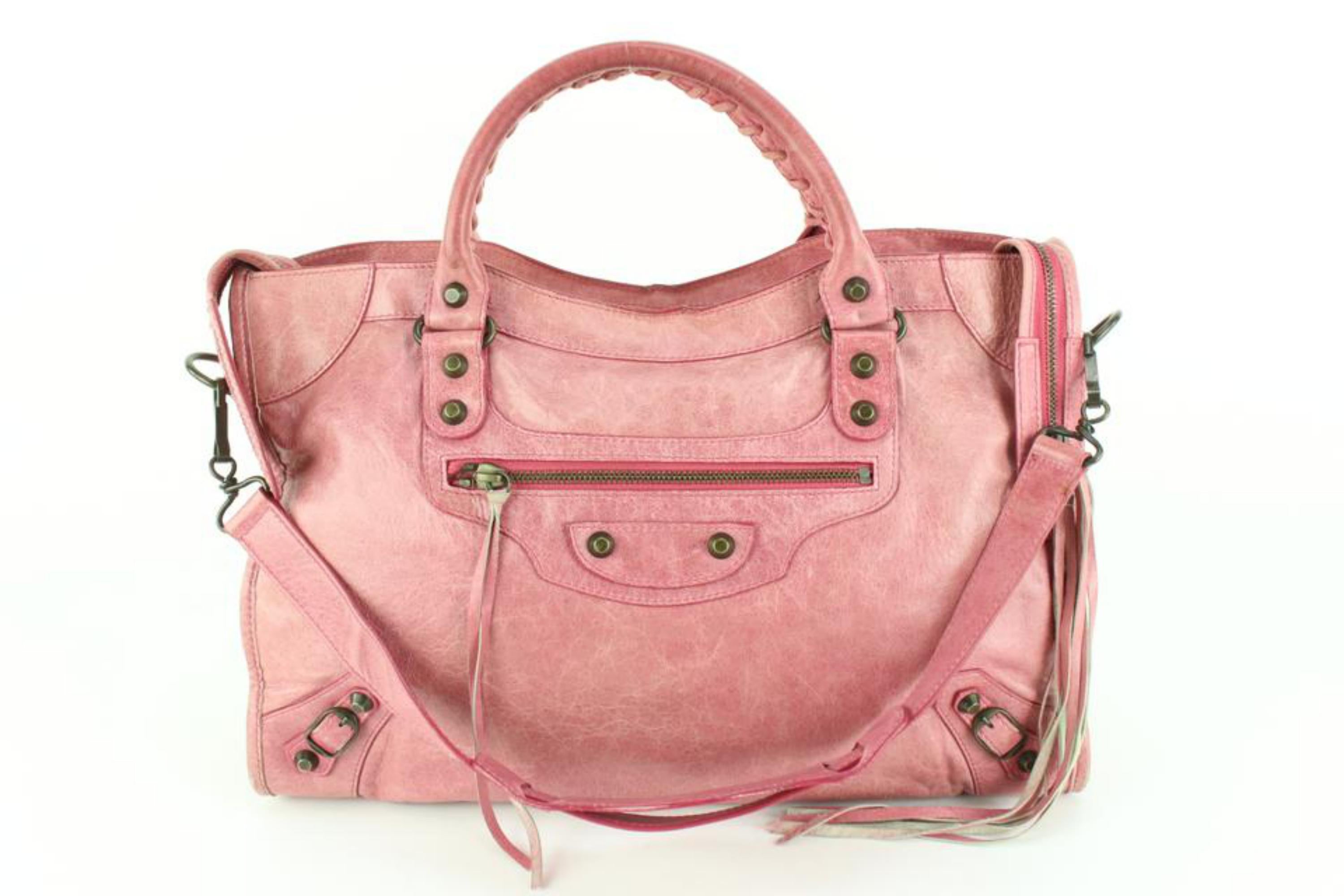 Balenciaga Pink City 2way Bag 55ba518s