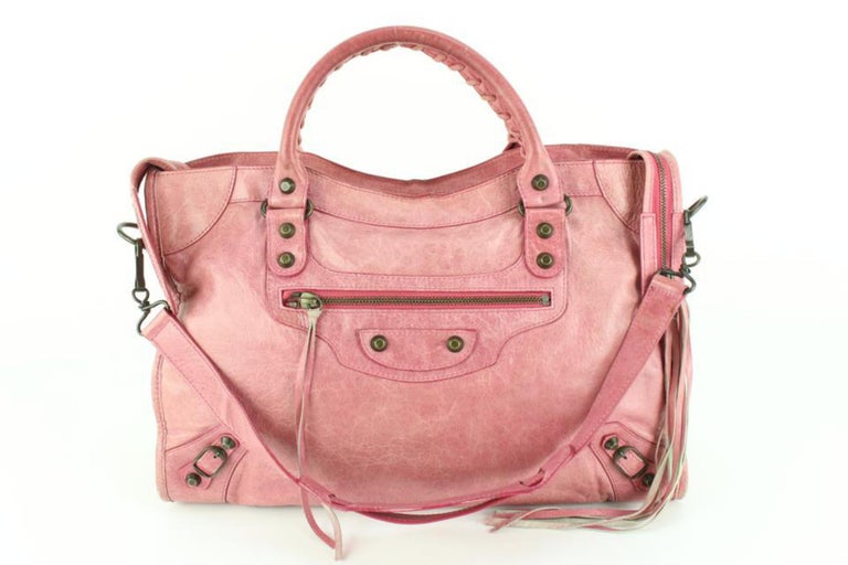 Balenciaga Pink City 2way Bag 55ba518s For Sale at 1stDibs