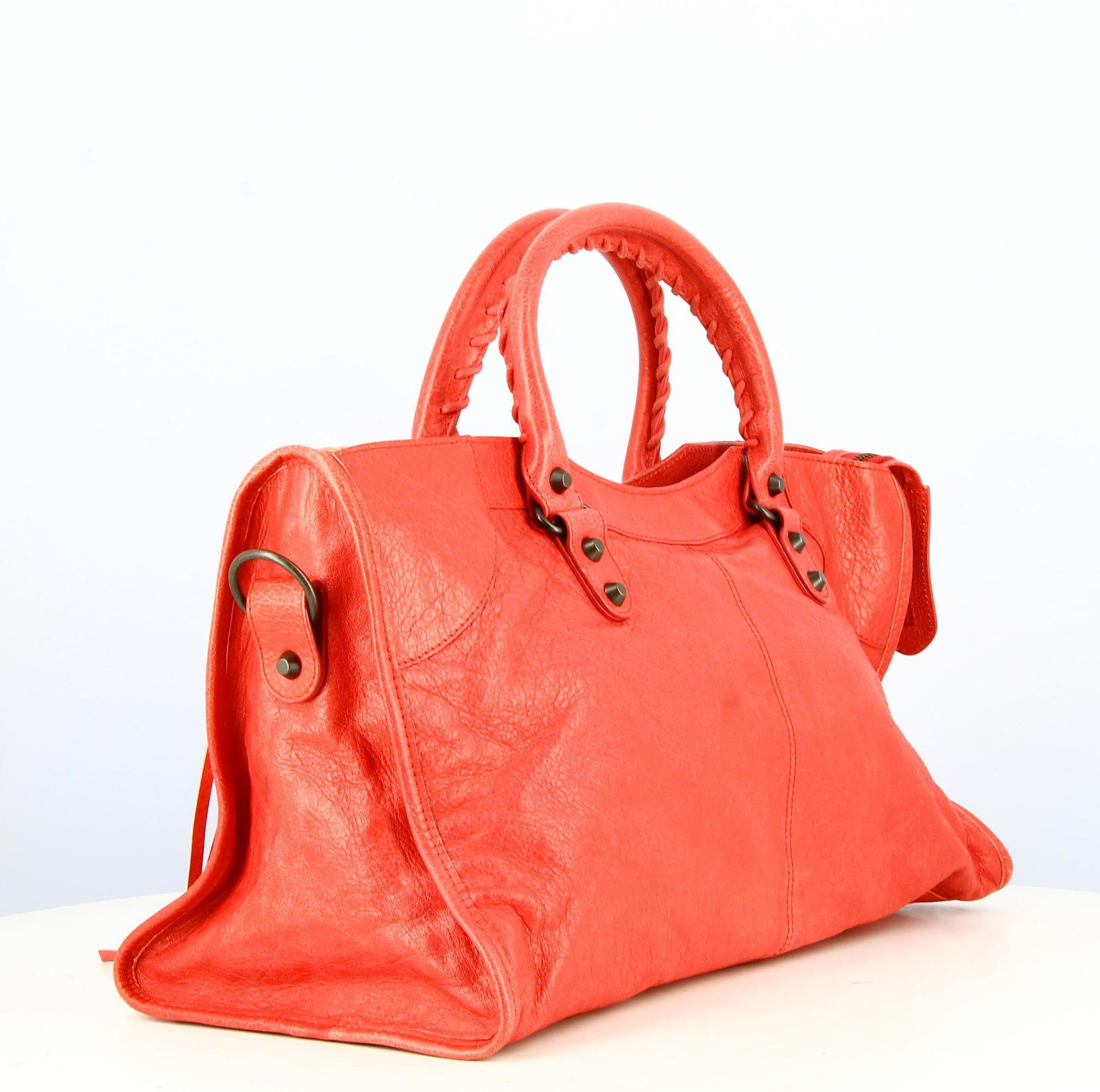 Balenciaga Pink City Leather Handbag For Sale at 1stDibs balenciaga