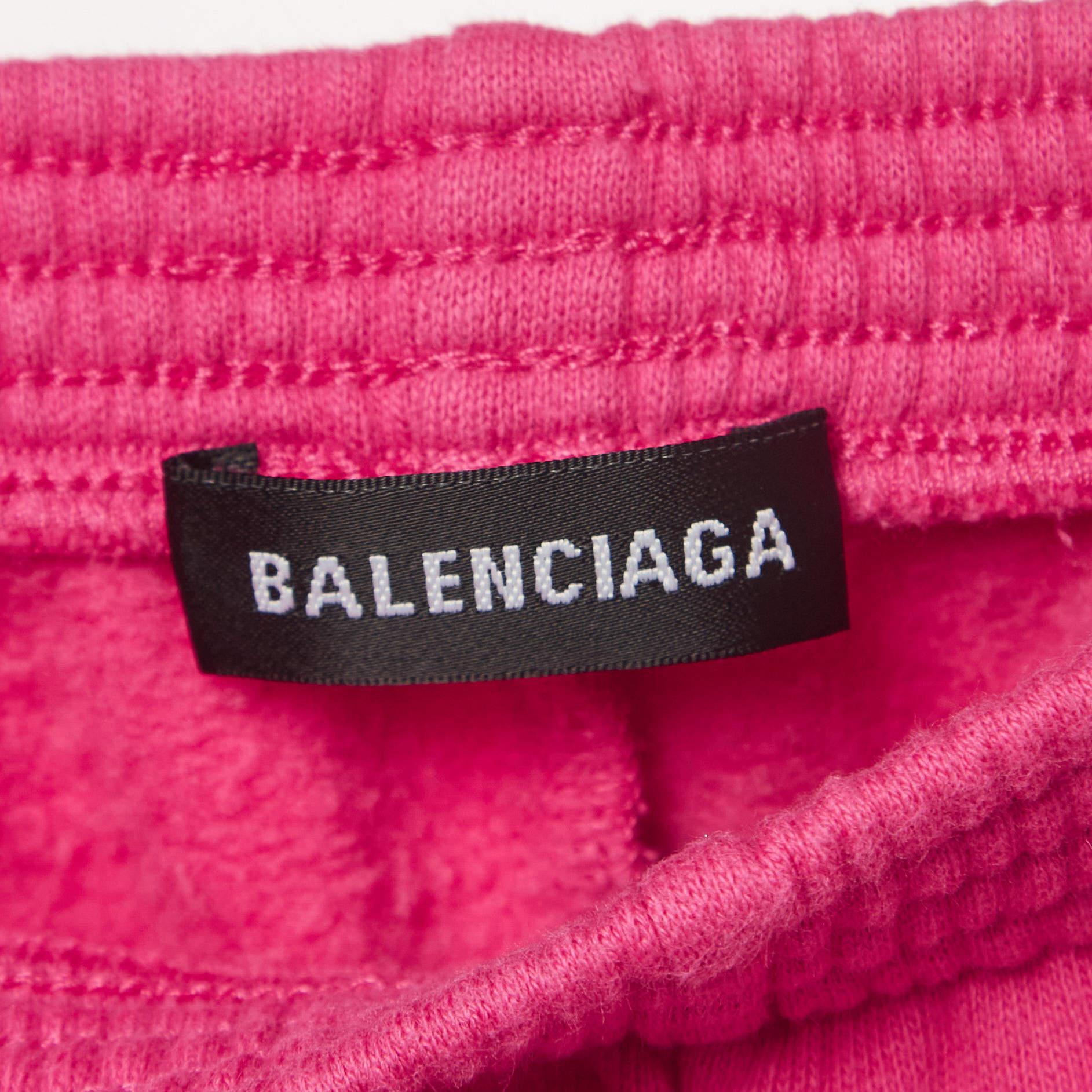 Balenciaga Pink Cotton Blend Jogger Pants (6 Yrs) For Sale 2