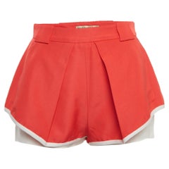 Pantaloncini a vita alta in crepe rosa di Balenciaga S