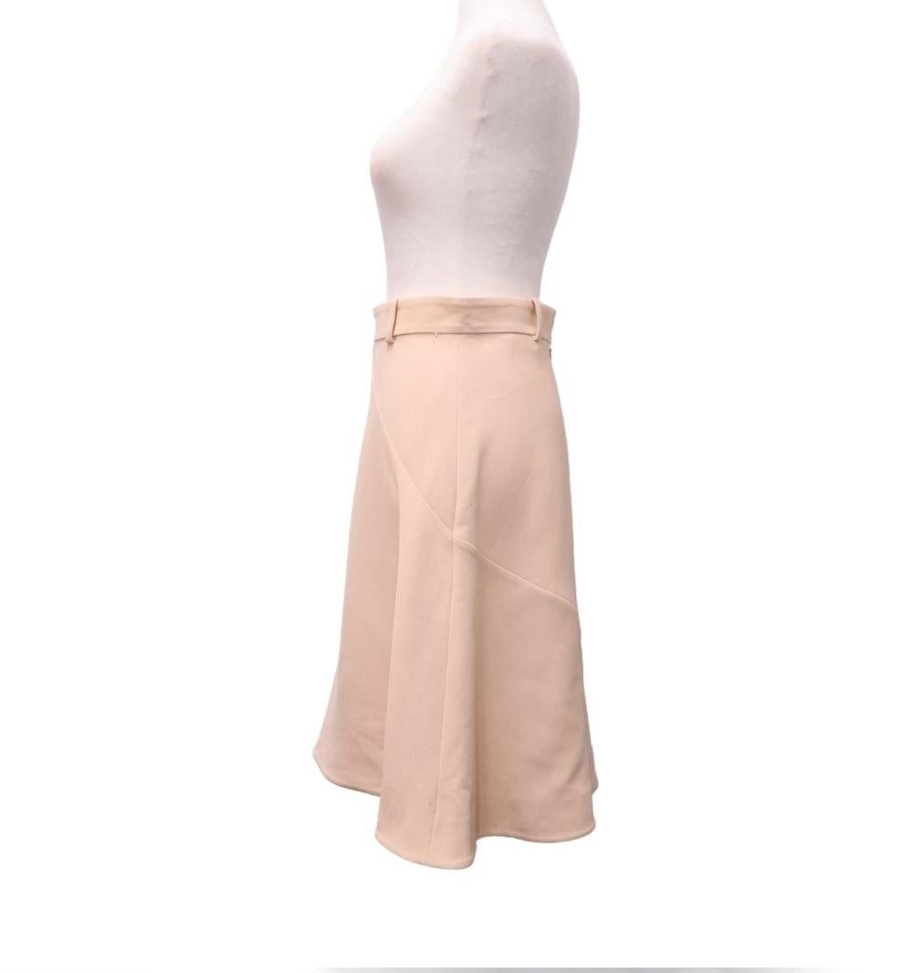 Balenciaga Pink Flared Skirt, Features a Midi Length, and Zip closure.

Material: Polyamide 
Size: EU 38 / FR 40
Bust: 92cm
Waist: 76cm
Hip: 102cm 
Condition: Good