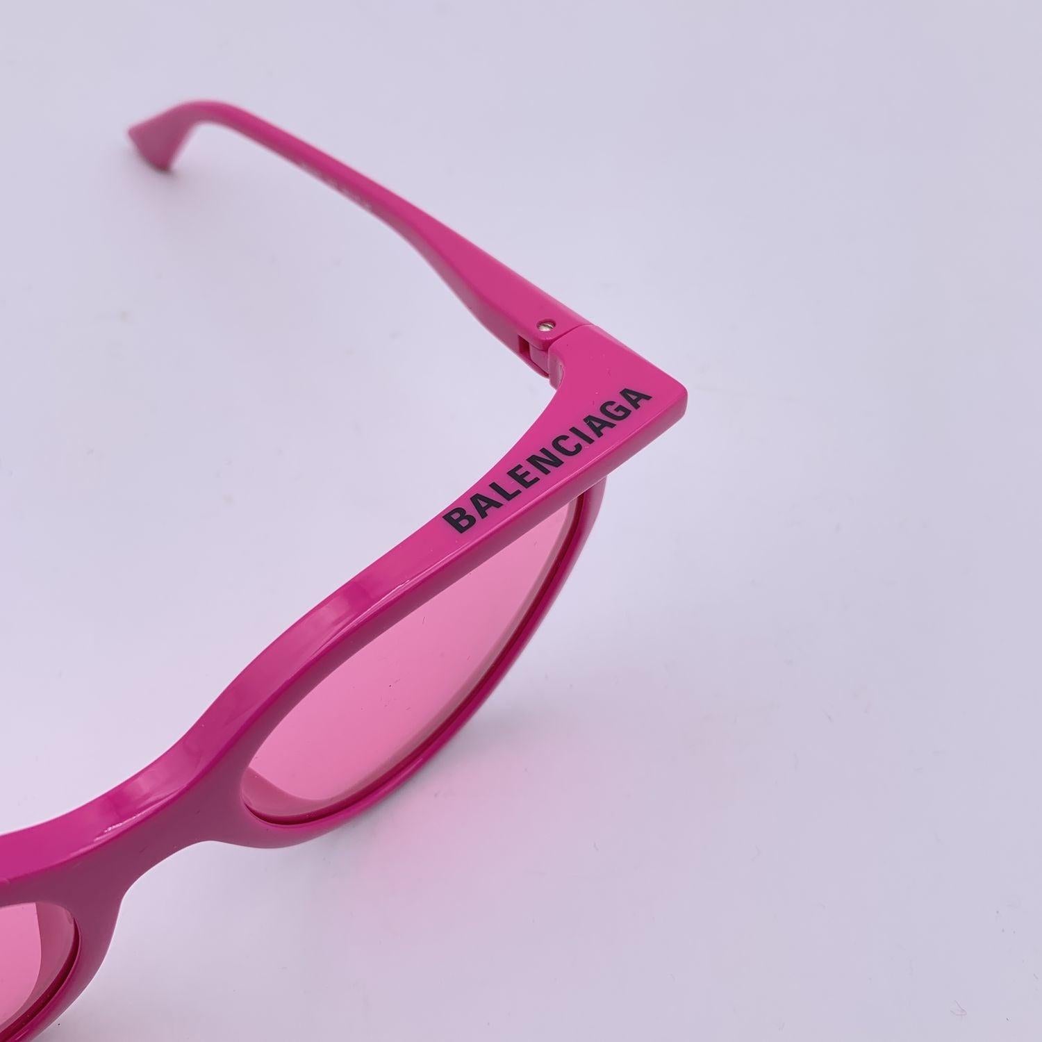 Women's Balenciaga Pink Fuchsia Cat Eye Sunglasses BB0101S 56/19 140mm