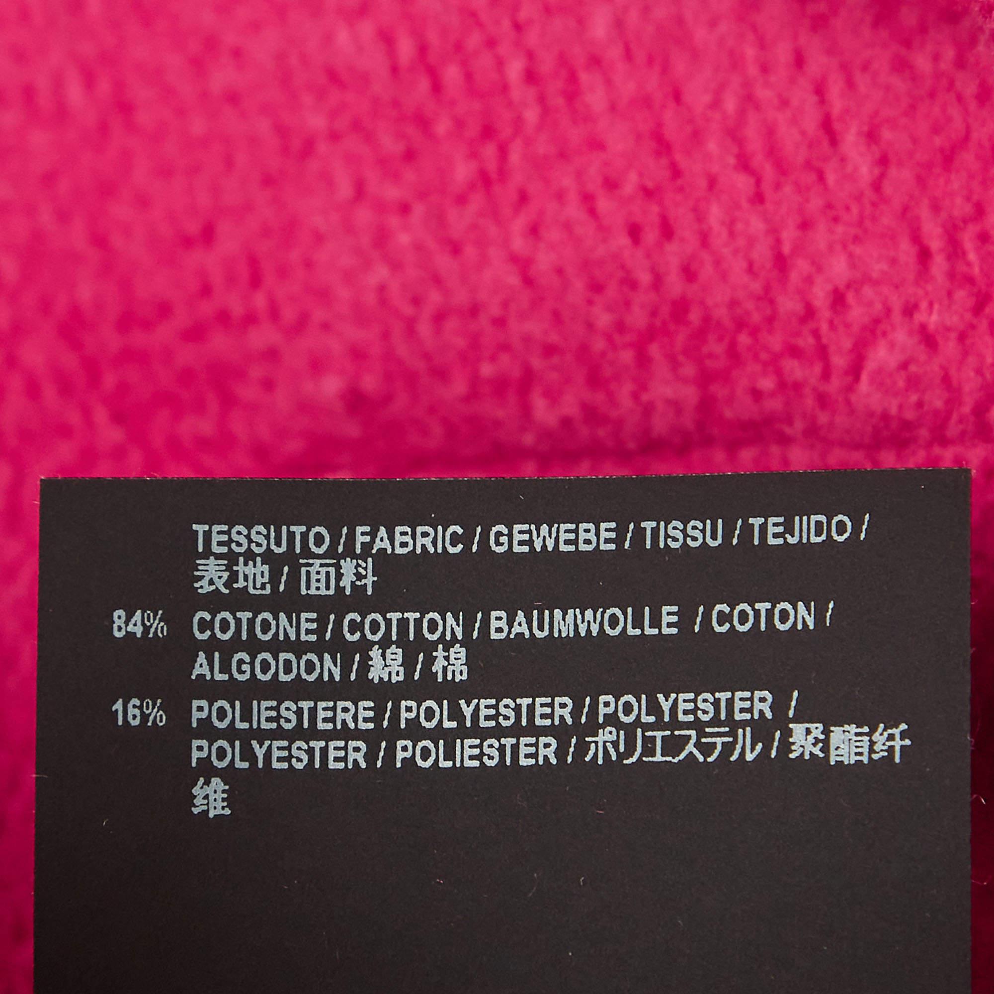 Sweat à capuche en coton imprimé graphique rose de Balenciaga (6 ans) en vente 1