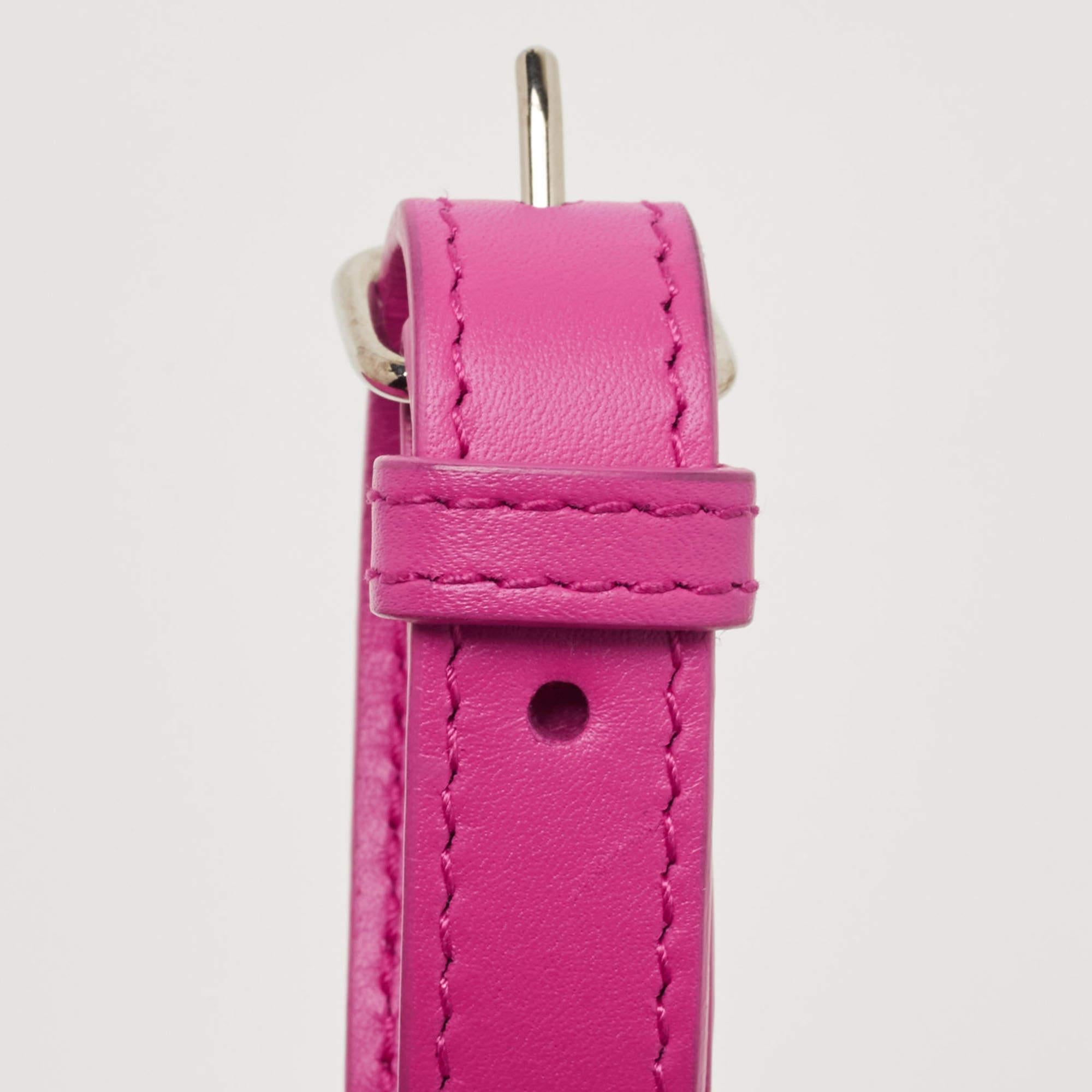 Balenciaga Pink Leather Cable Strap Tote 9