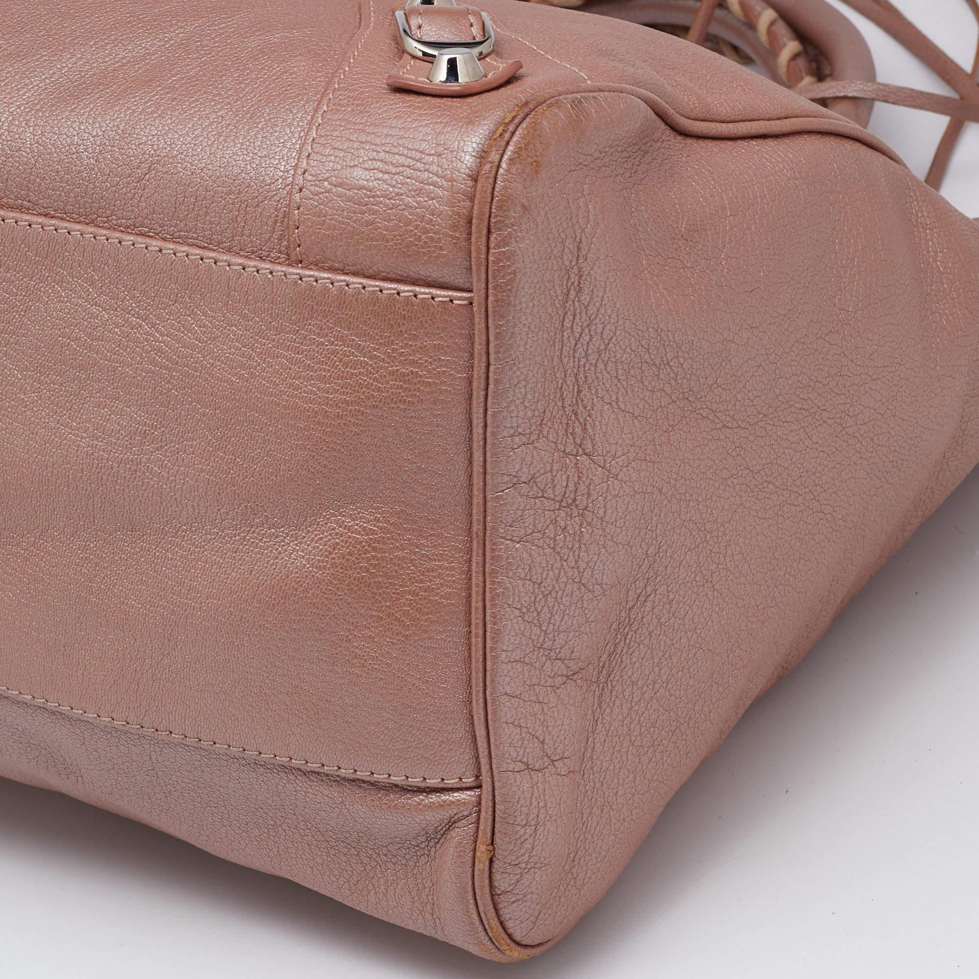 Balenciaga Pink Leather Classic Velo RH Tote 1