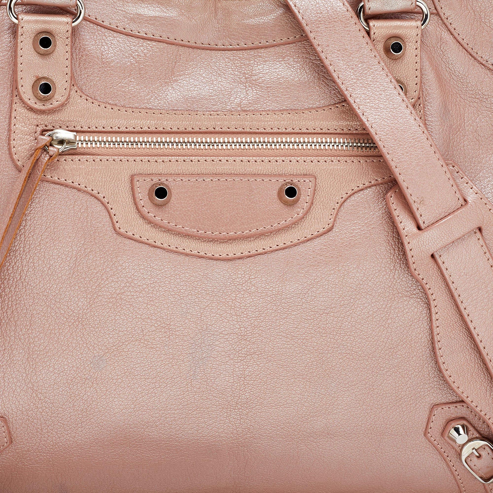 Balenciaga Pink Leather Classic Velo RH Tote 3