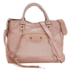 Balenciaga Pink Leather Classic Velo RH Tote