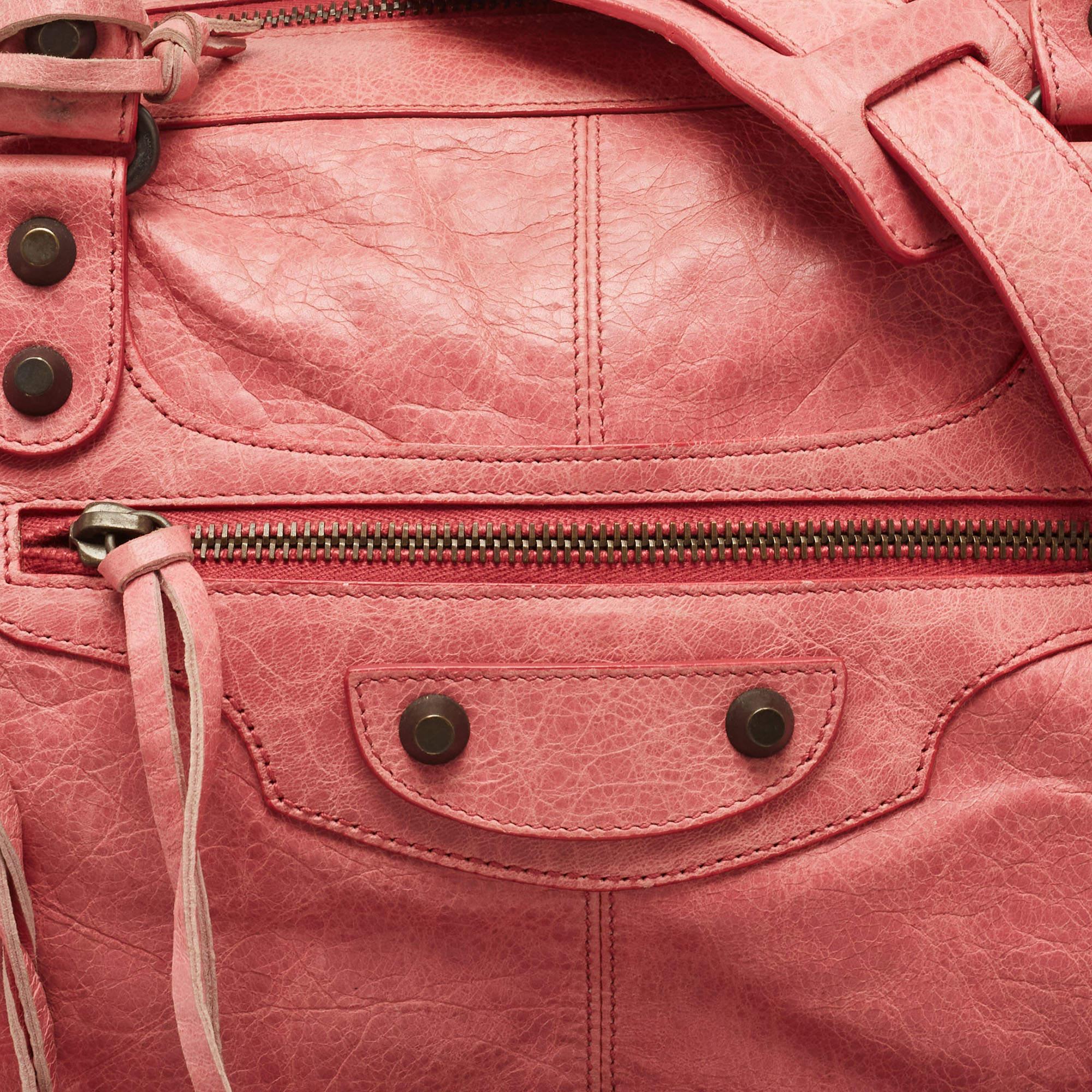 Balenciaga Pink Leather Classic Velo Tote 2