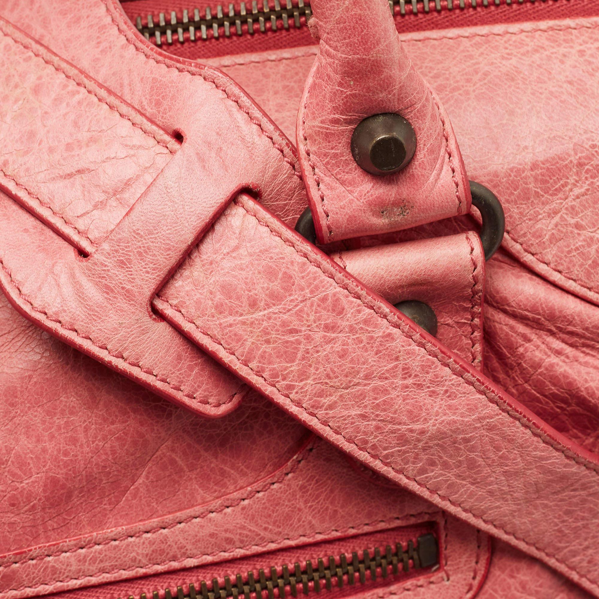 Balenciaga Pink Leather Classic Velo Tote 4