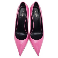 Balenciaga Pink Leather Knife Pumps Size 39