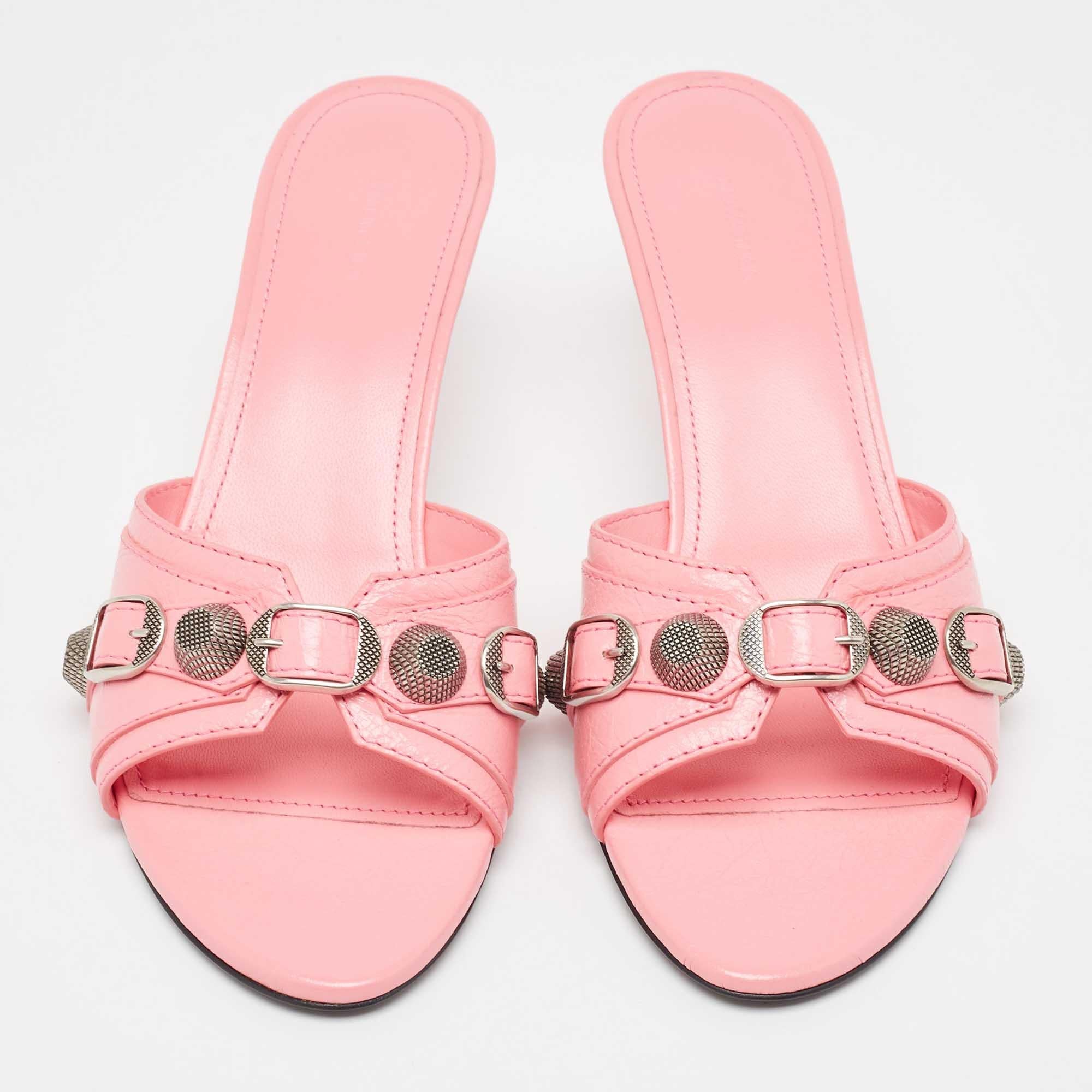 Rosa Balenciaga Sandali Le Cagole in pelle rosa taglia 37