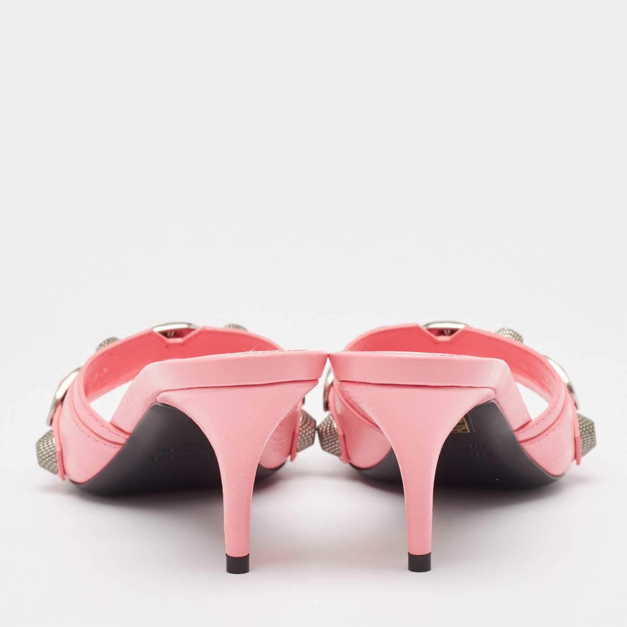 Donna Balenciaga Sandali Le Cagole in pelle rosa taglia 37