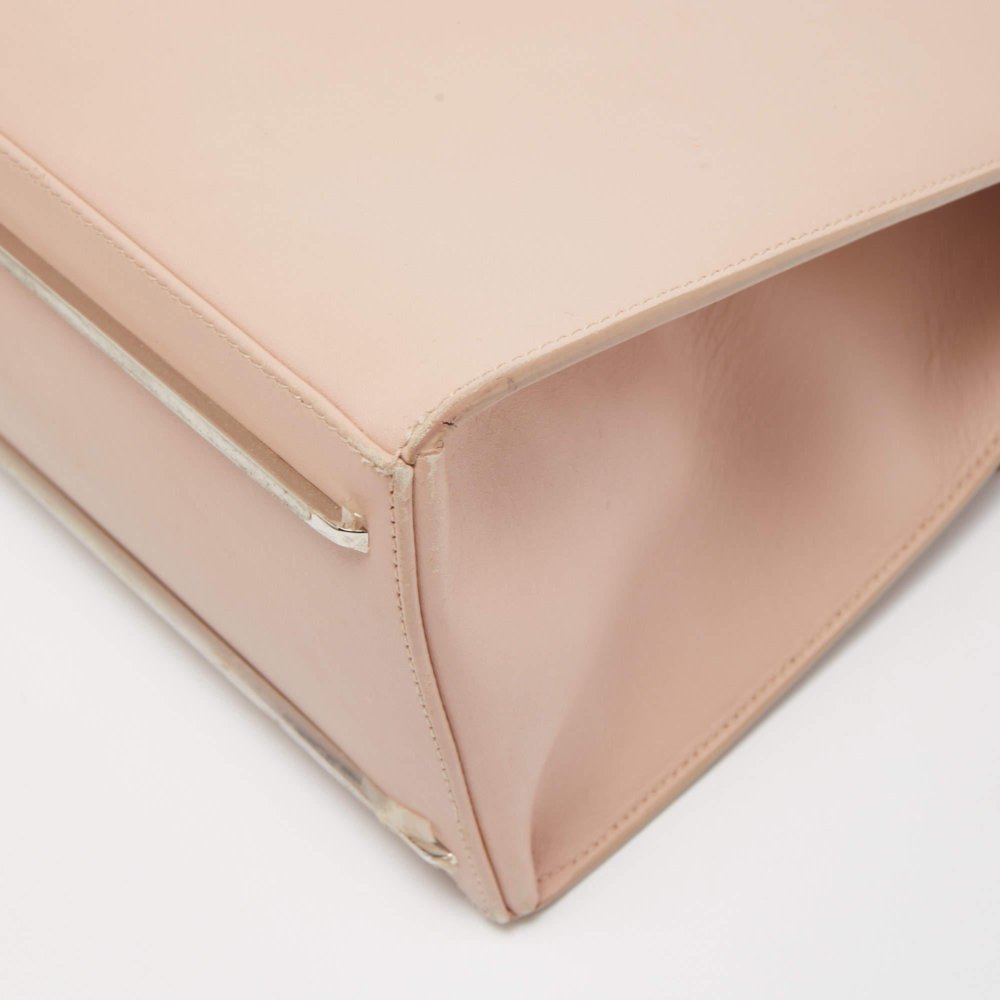 Balenciaga Pink Leather Le Dix Cartable Top Handle Bag 11