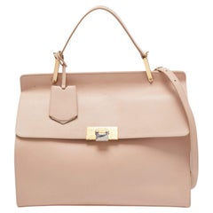 BALENCIAGA Twiggy Leather Satchel Shoulder Handbag Pink - 20% OFF