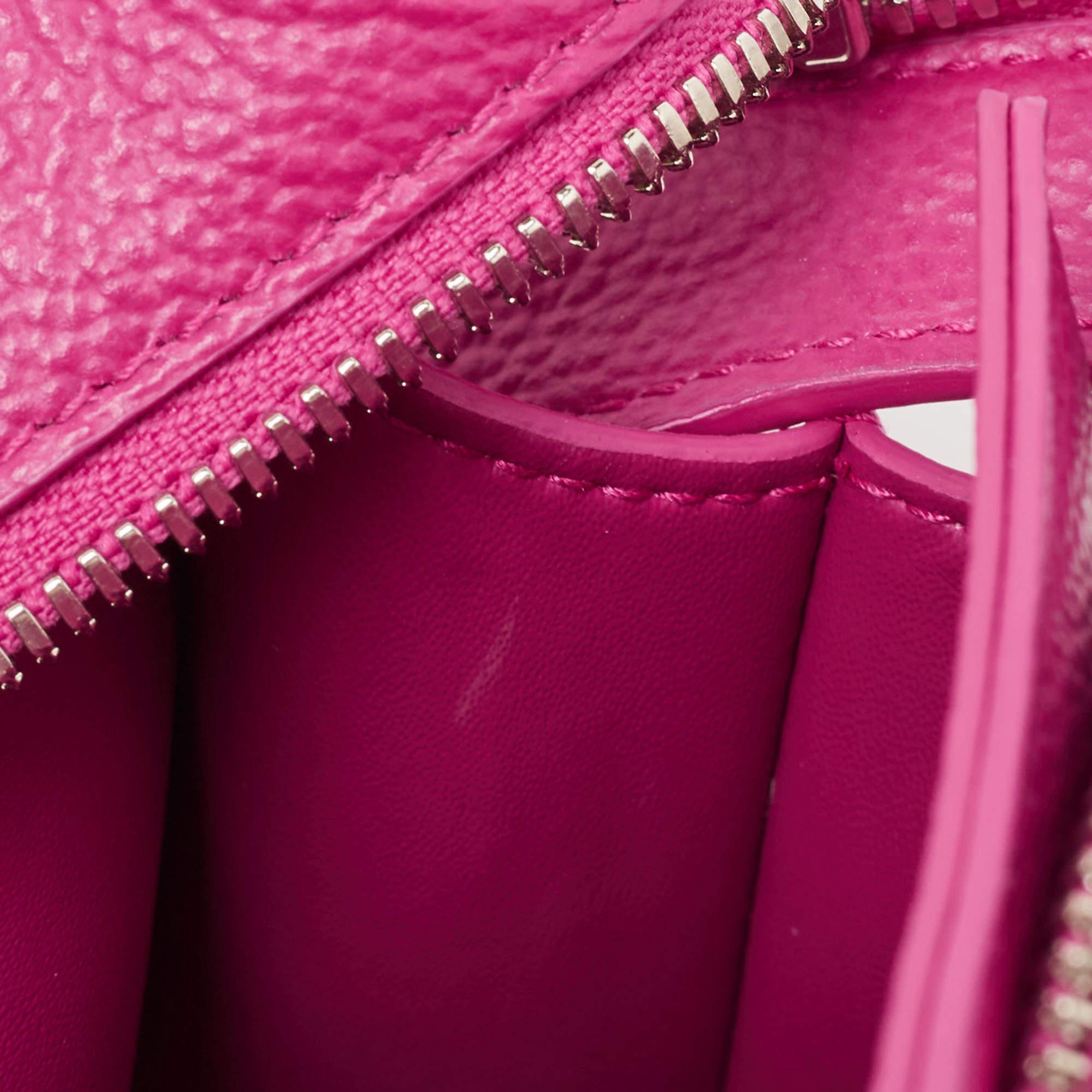 Balenciaga Pink Leather Mini Neo Classic Bag 10