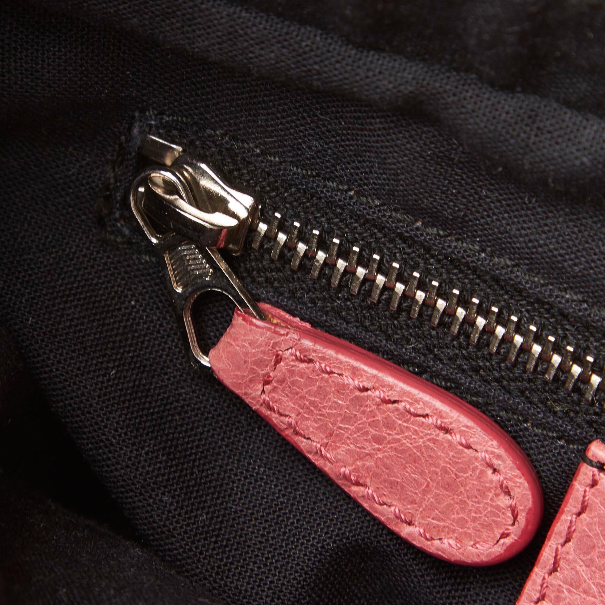 Balenciaga Pink  Leather Motocross Giant 12 Hip Bag Italy w/ Dust Bag 3