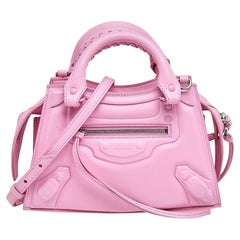 Balenciaga Pink Leather Neo Classic City Tote