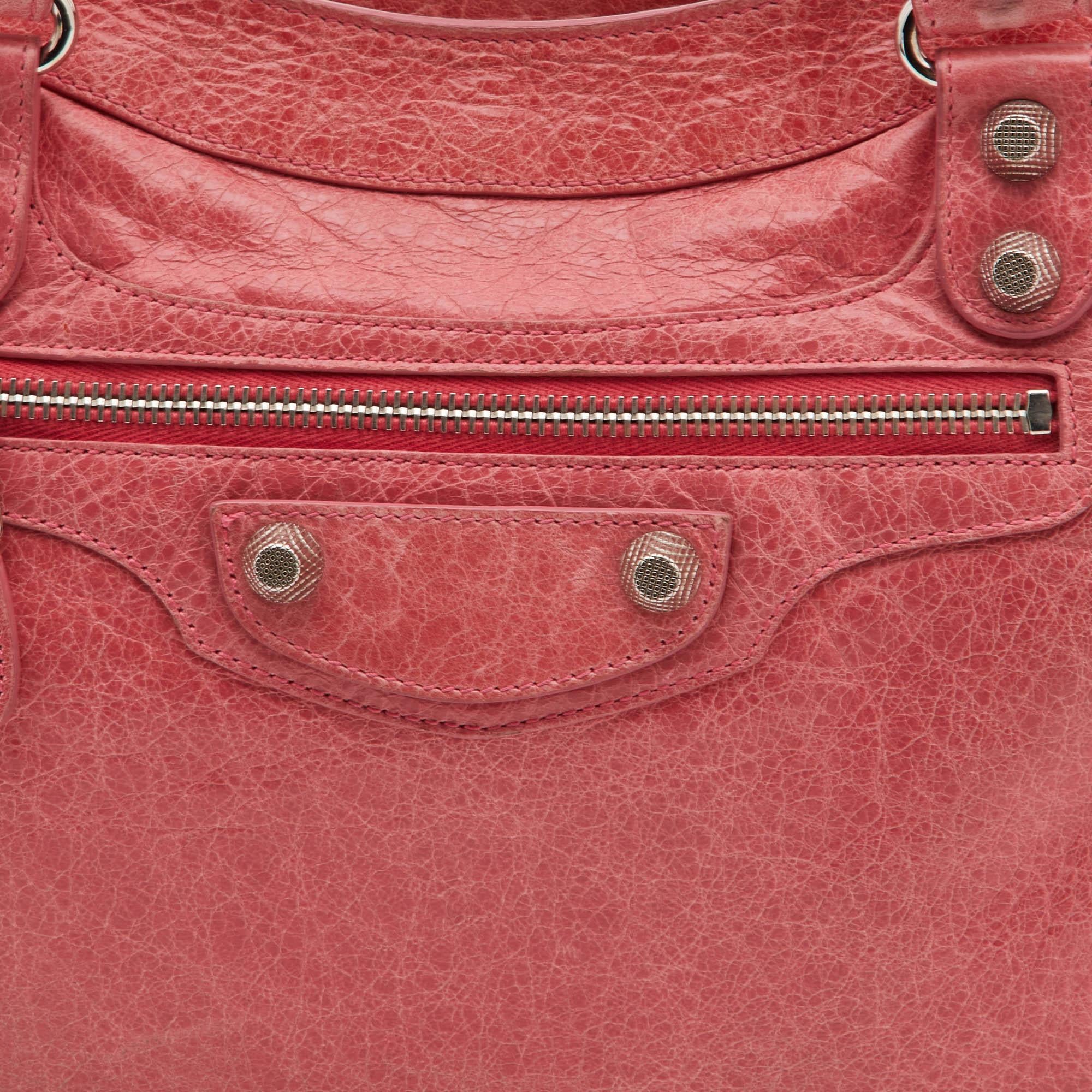 Balenciaga Pink Leather RSH Town Bag 12