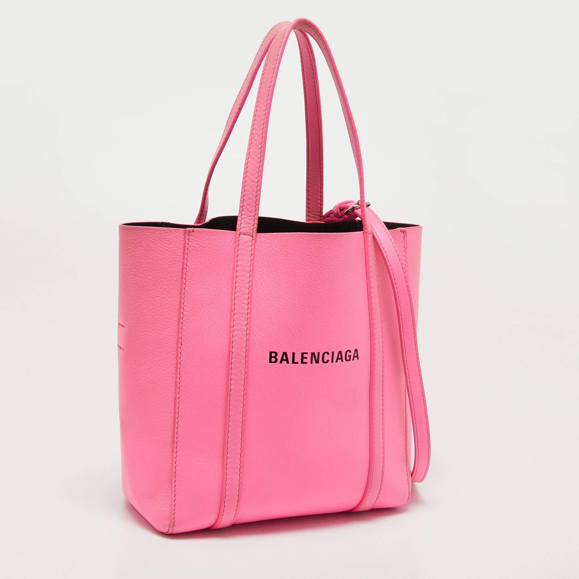 Balenciaga Pink Leather XXS Everyday Tote 2