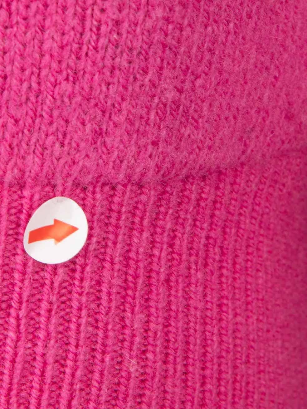 Women's Balenciaga Pink Logo Print Jumper Size XS