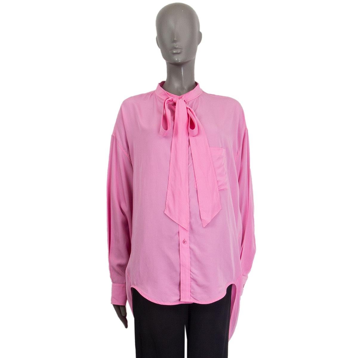 balenciaga pink blouse