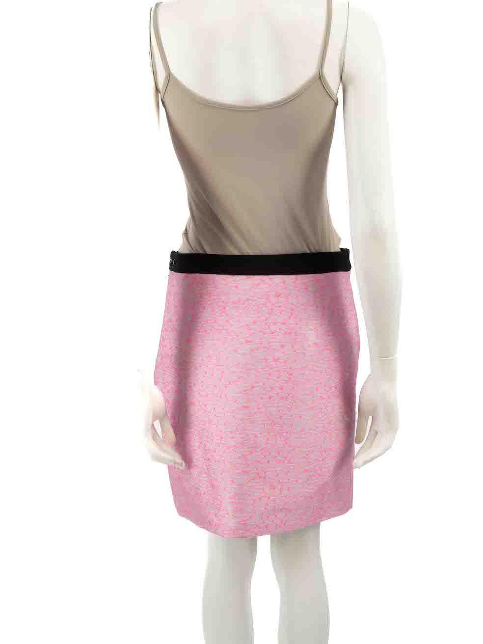 Balenciaga Pink Mini A-Line Skirt Size M In Good Condition For Sale In London, GB