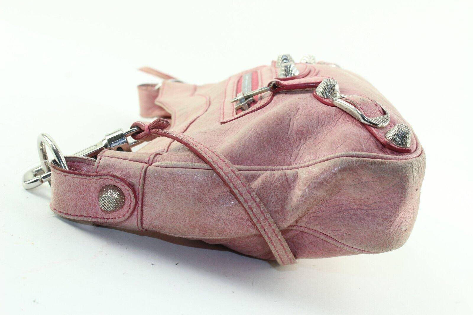 BALENCIAGA Pink Mini Crossbody City Bag 2BAL1214K For Sale 6