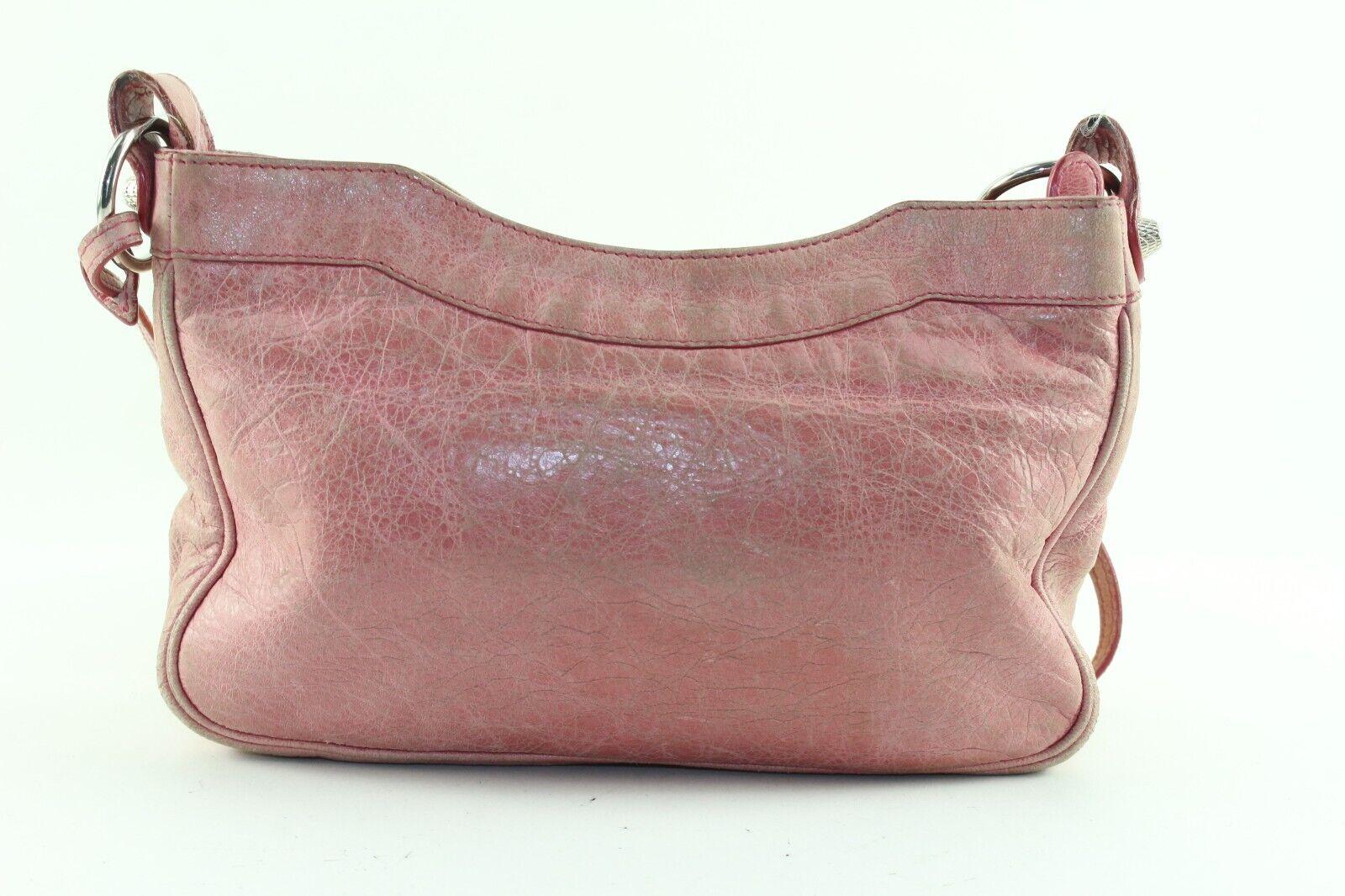 BALENCIAGA Pink Mini Crossbody City Bag 2BAL1214K For Sale 7