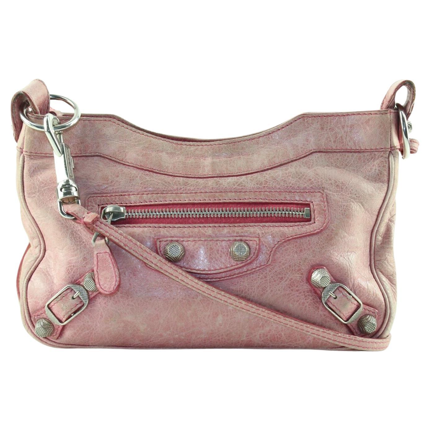 BALENCIAGA Pink Mini Crossbody City Bag 2BAL1214K For Sale