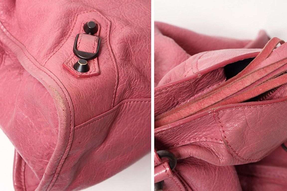 Balenciaga Rosa Motocross Classic City im Zustand „Gut“ im Angebot in Thousand Oaks, CA