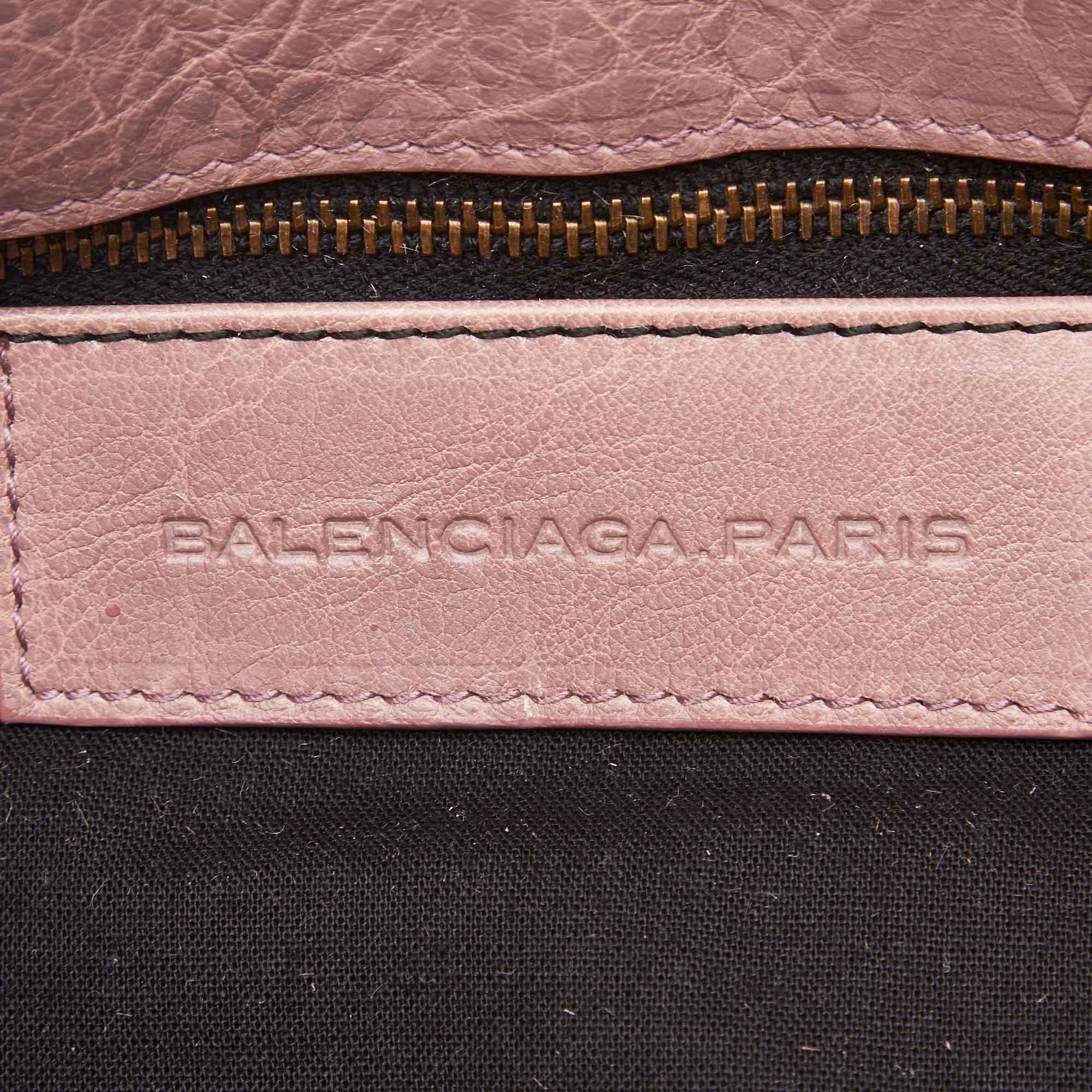 Women's Balenciaga Pink Motocross Classic Folk Messenger Bag For Sale