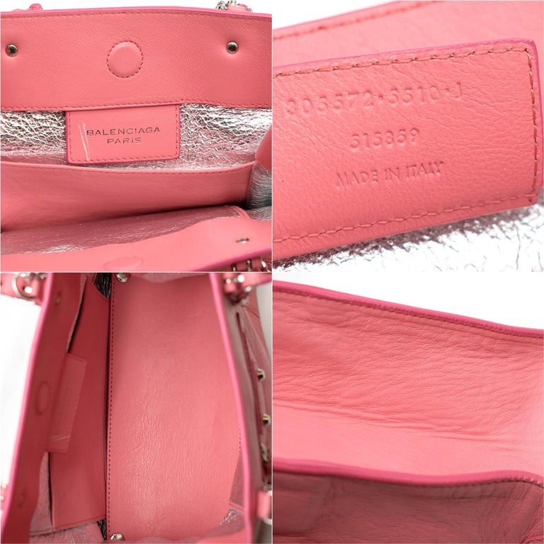 Balenciaga Pink Papier A4 Crossbody Mini Bag at 1stDibs