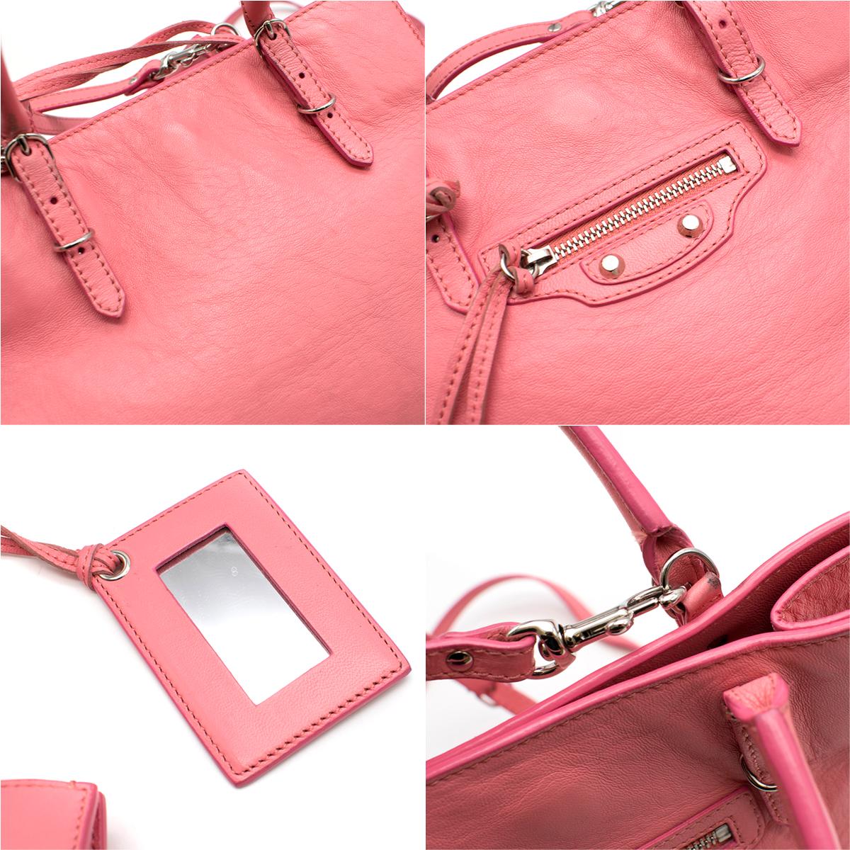 Balenciaga Pink Papier A4 Crossbody Mini Bag 5