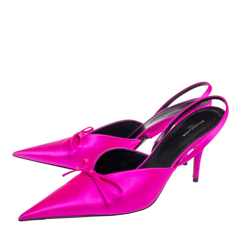 balenciaga heels pink