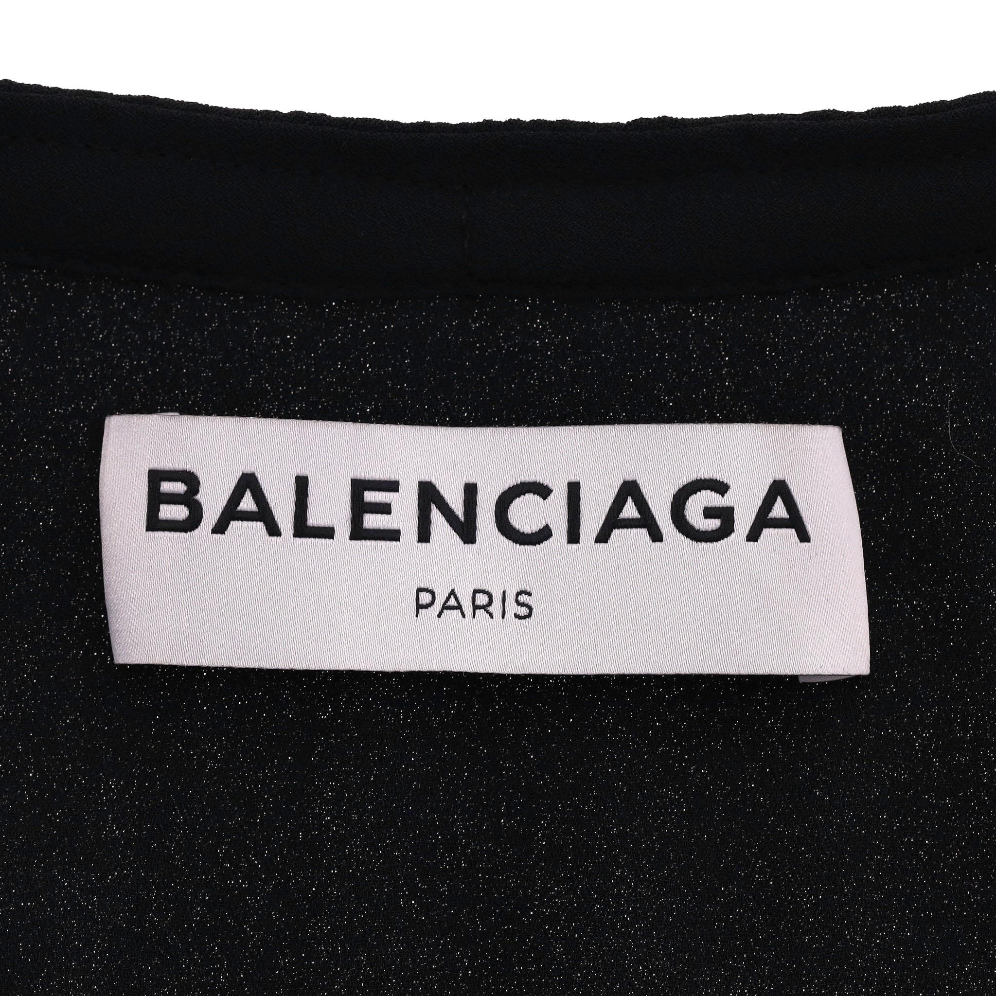 Women's Balenciaga Pleated Flowy Top With Tie-Up Neck For Sale