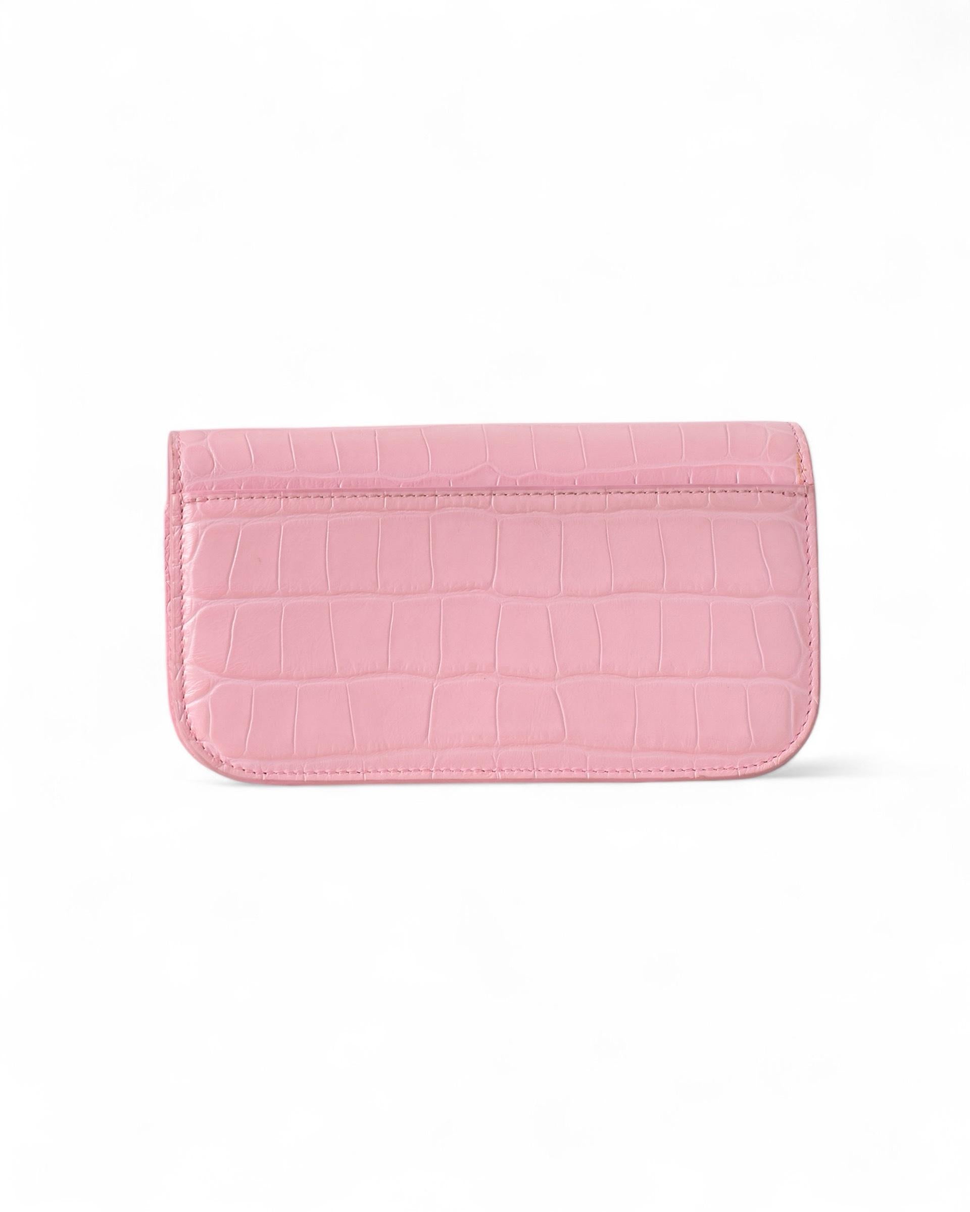 Balenciaga Gossip Small Coconut Clutch Rosa en venta 2