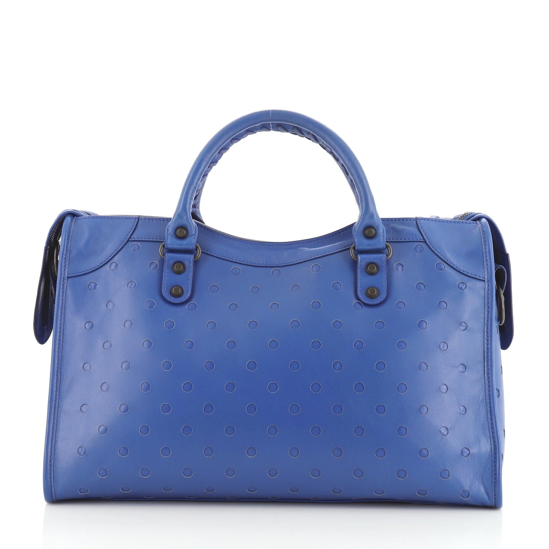 city polka dot bag