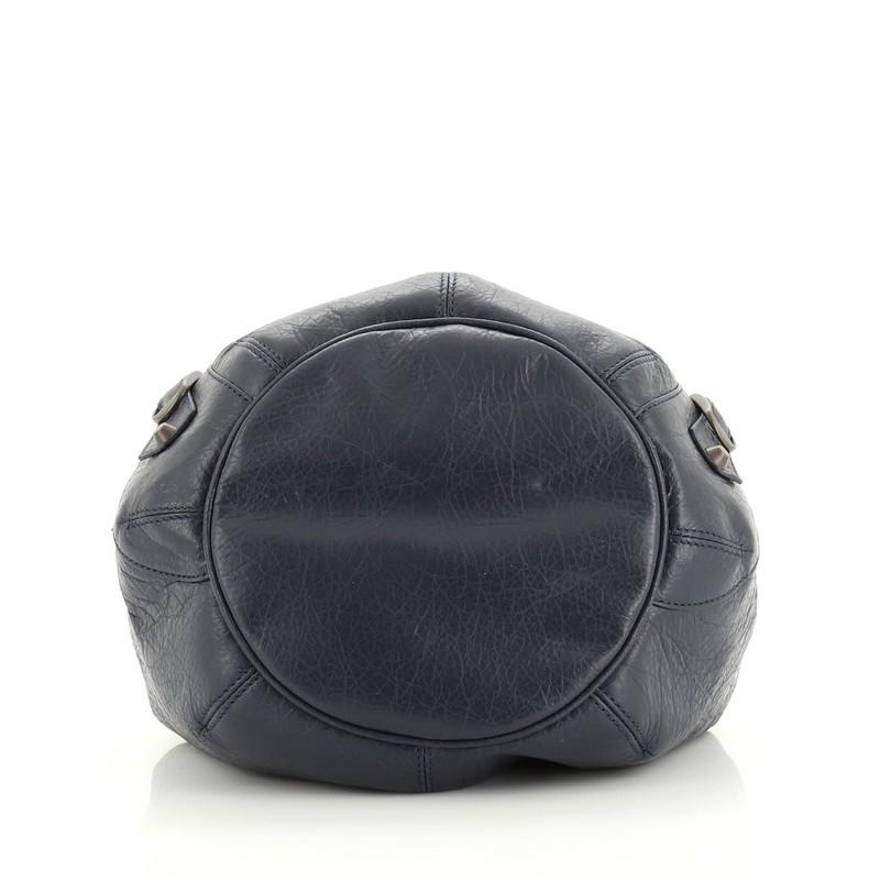 Balenciaga Pom Pon Classic Studs Bag Leather Mini In Good Condition In NY, NY